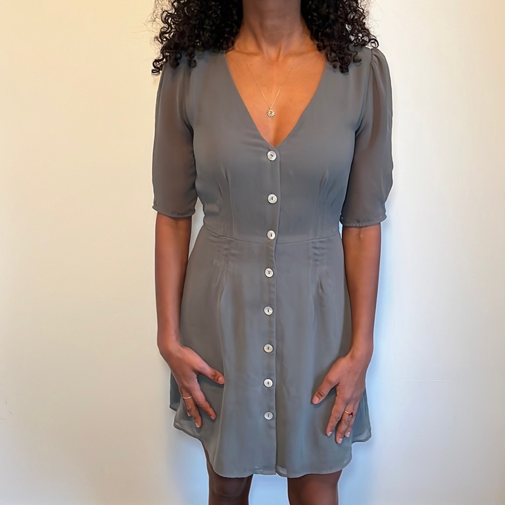 Wilfred Mini long sleeve chiffon dress